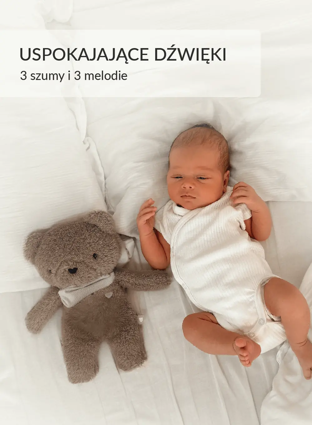 Szumisie® - miś 5w1 z lampką - brąz