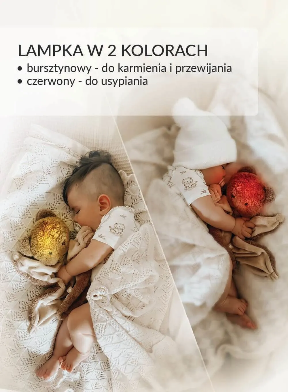 Szumisie® - miś brąz Dou Dou 5w1 z lampką
