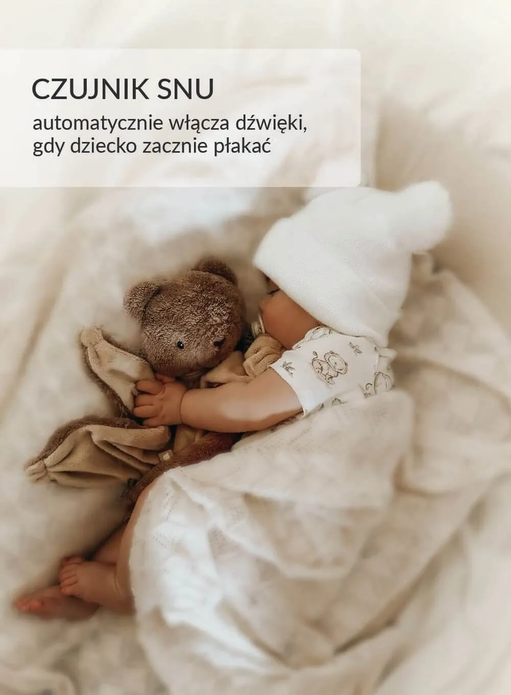 Szumisie® - miś brąz Dou Dou 5w1 z lampką