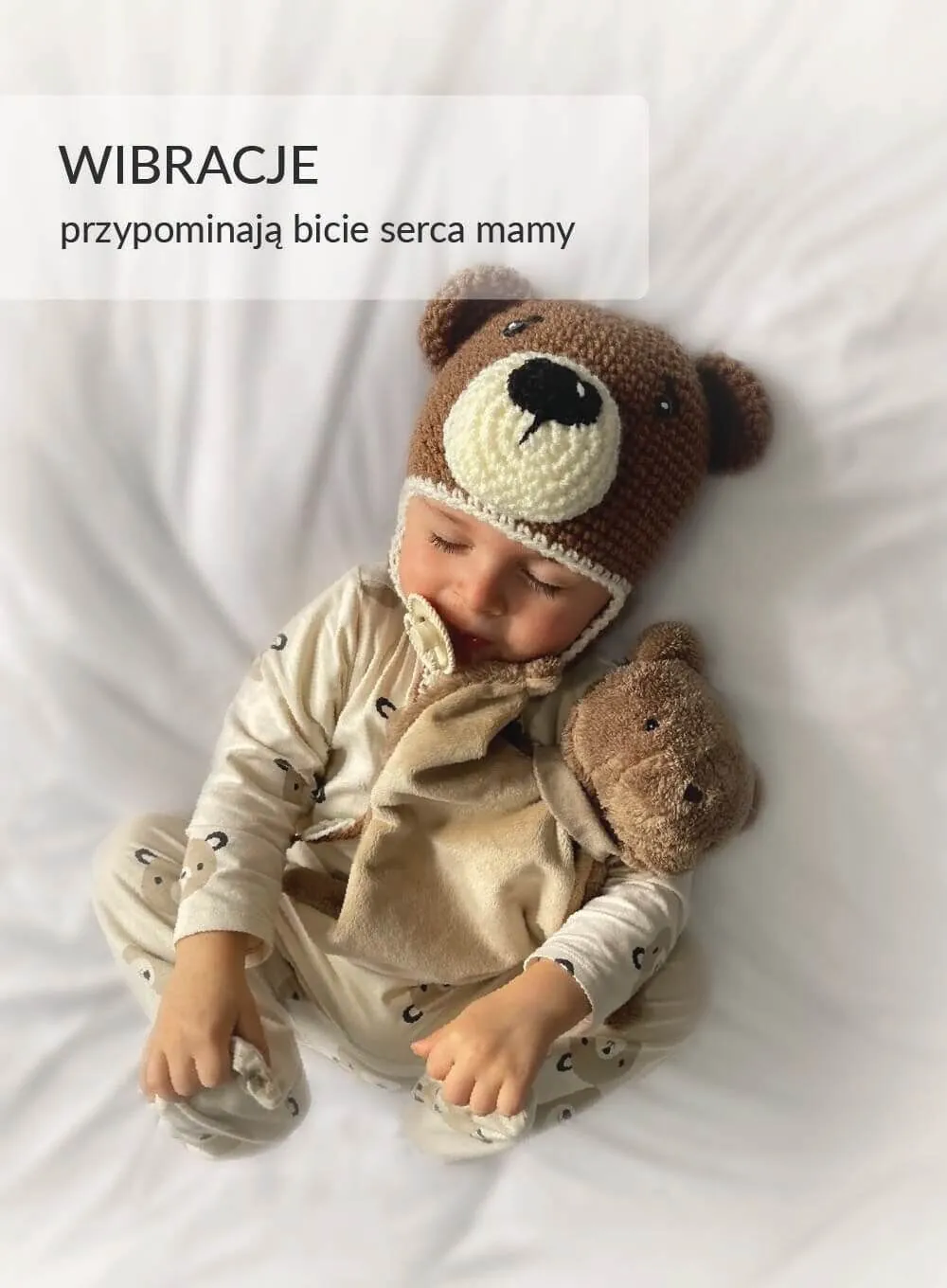 Szumisie® - miś brąz Dou Dou 5w1 z lampką