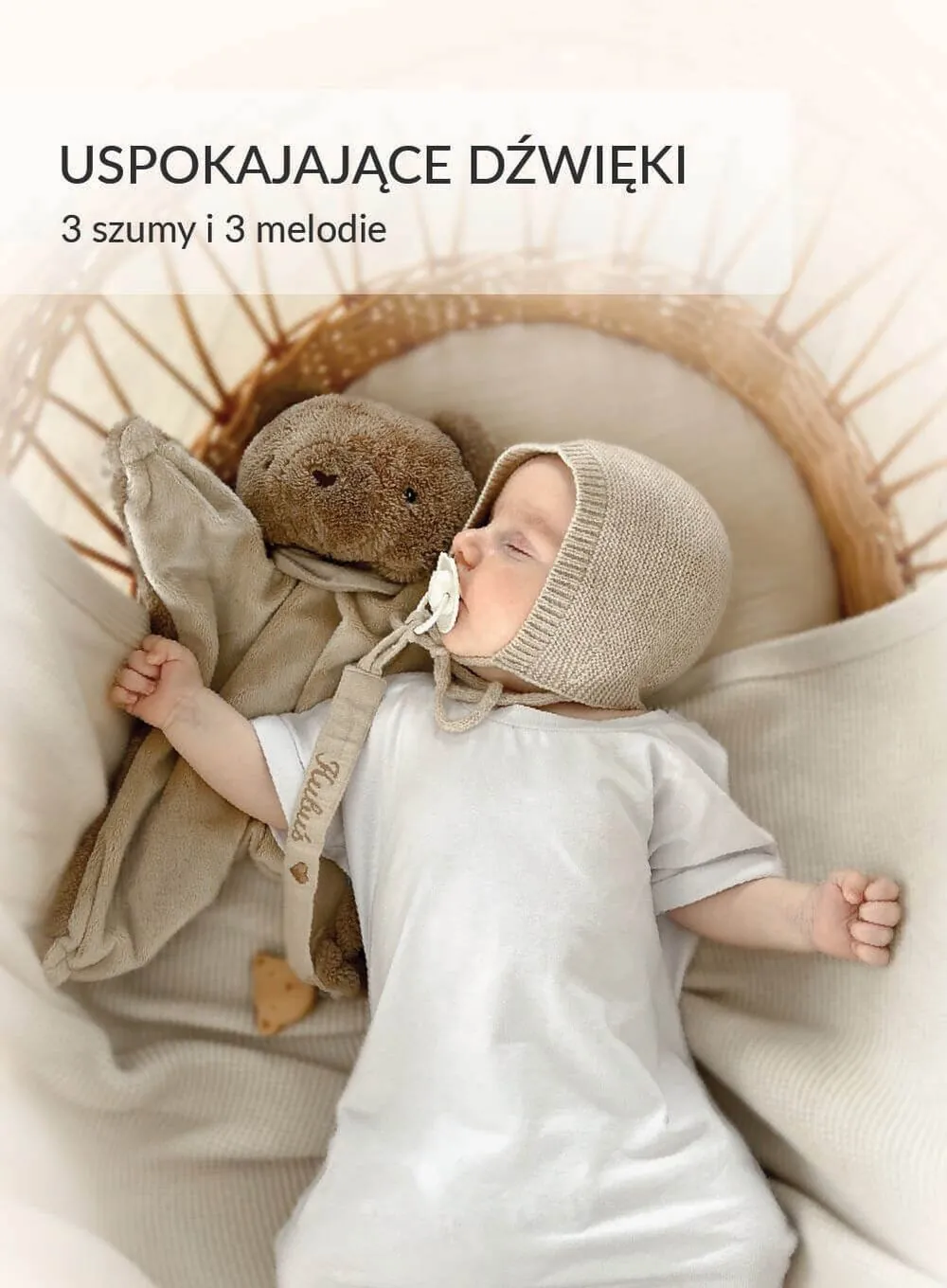Szumisie® - miś brąz Dou Dou 5w1 z lampką