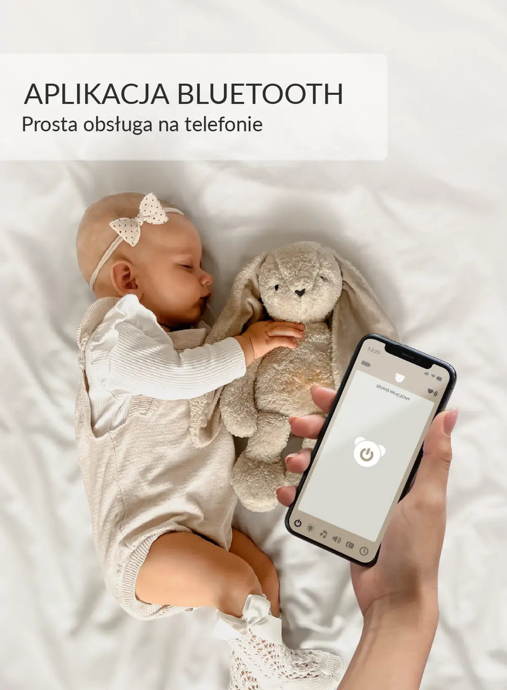 Szumisie®7w1 app z termoforkiem - KRÓLIK RÓŻOWY Szumisie®7w1 app z termoforkiem - KRÓLIK RÓŻOWY