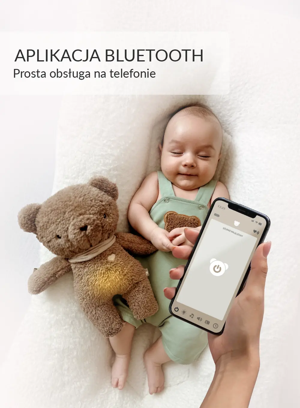 Szumisie®7w1 app z termoforkiem - MIŚ BRĄZ Szumisie®7w1 app z termoforkiem - MIŚ BRĄZ