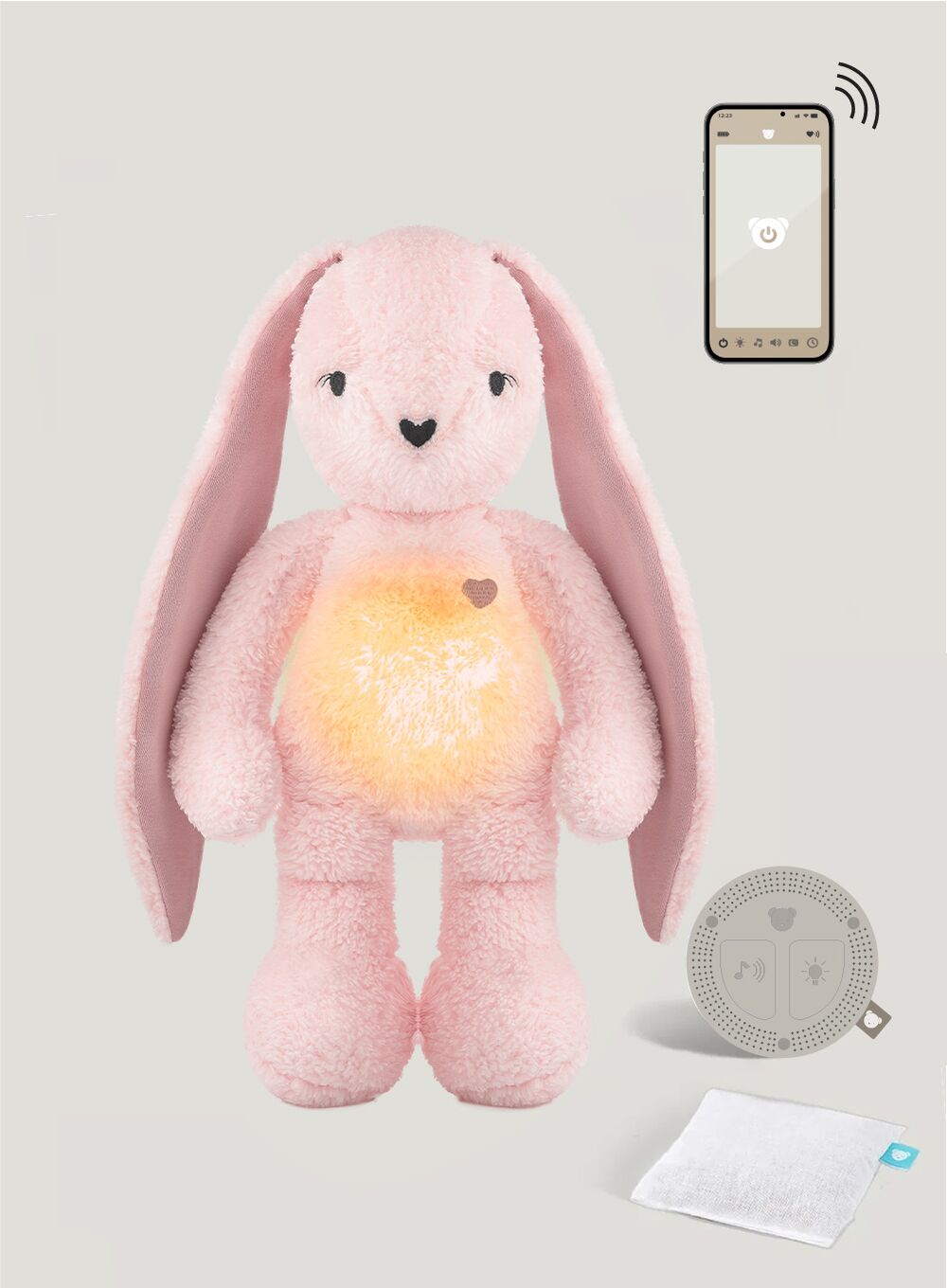 Szumisie®7w1 app z termoforkiem - KRÓLIK RÓŻOWY Szumisie®7w1 app z termoforkiem - KRÓLIK RÓŻOWY