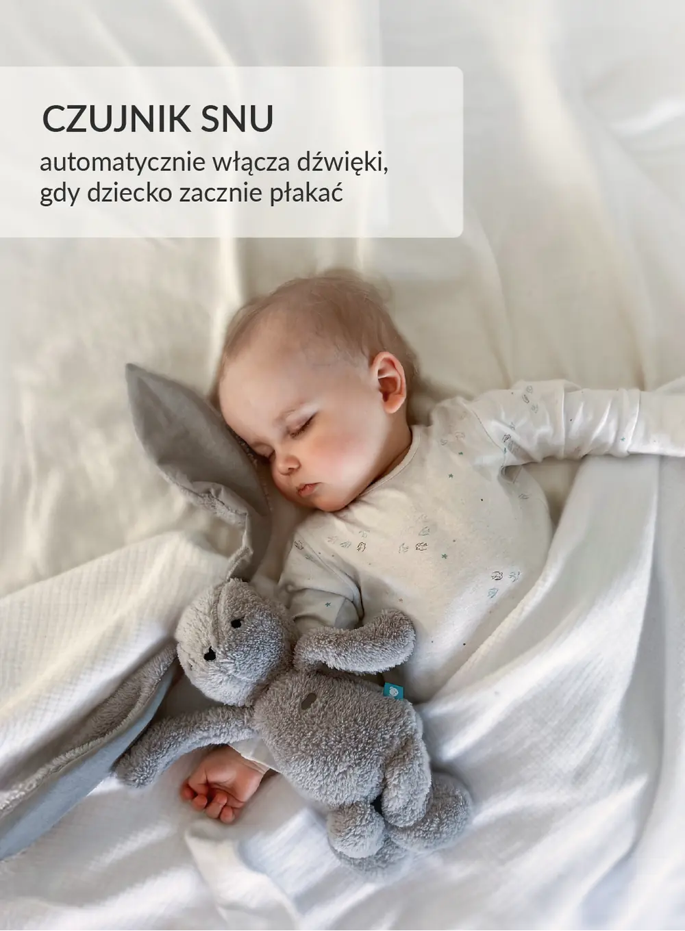Szumisie® - królik 5w1 z lampką - beż