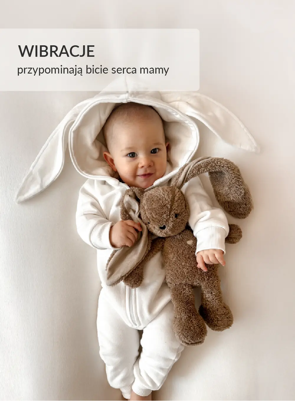 Szumisie® - królik 5w1 z lampką - beż