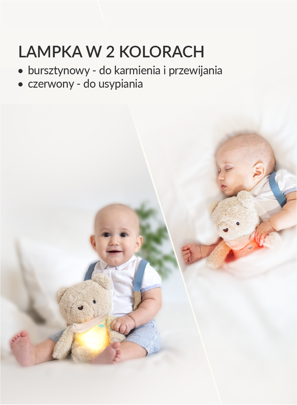 Szumisie®7w1 app z termoforkiem - MIŚ BEŻ Szumisie®7w1 app z termoforkiem - MIŚ BEŻ