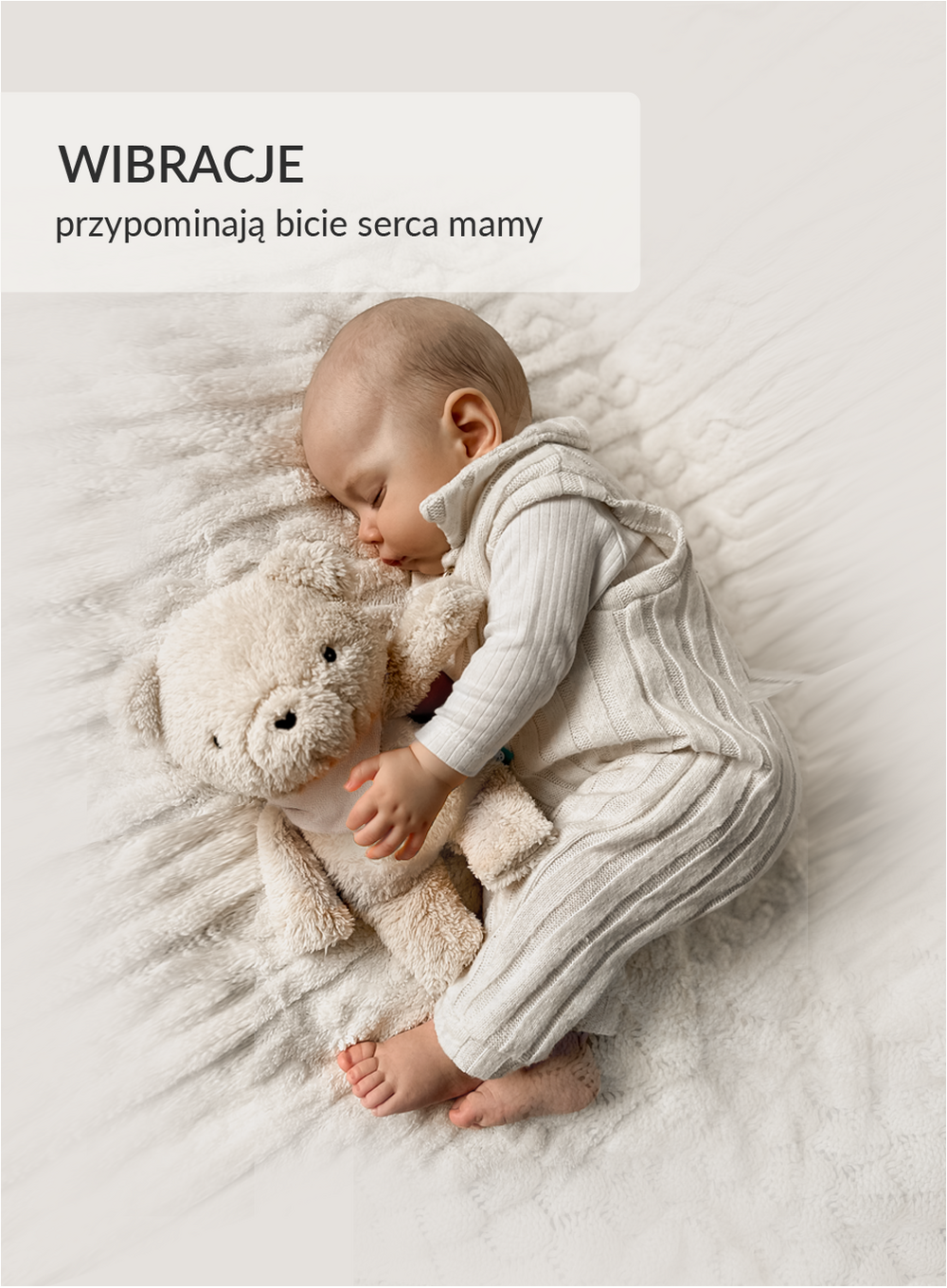 Szumisie®7w1 app z termoforkiem - MIŚ BEŻ Szumisie®7w1 app z termoforkiem - MIŚ BEŻ