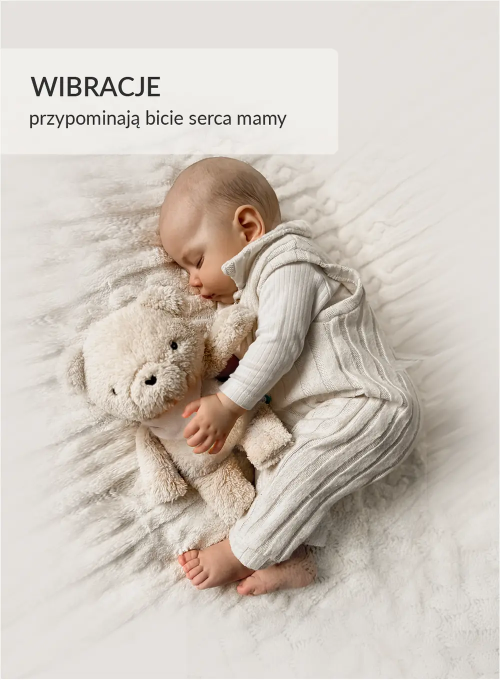 Szumisie®7w1 app z termoforkiem - MIŚ BEŻ Szumisie®7w1 app z termoforkiem - MIŚ BEŻ