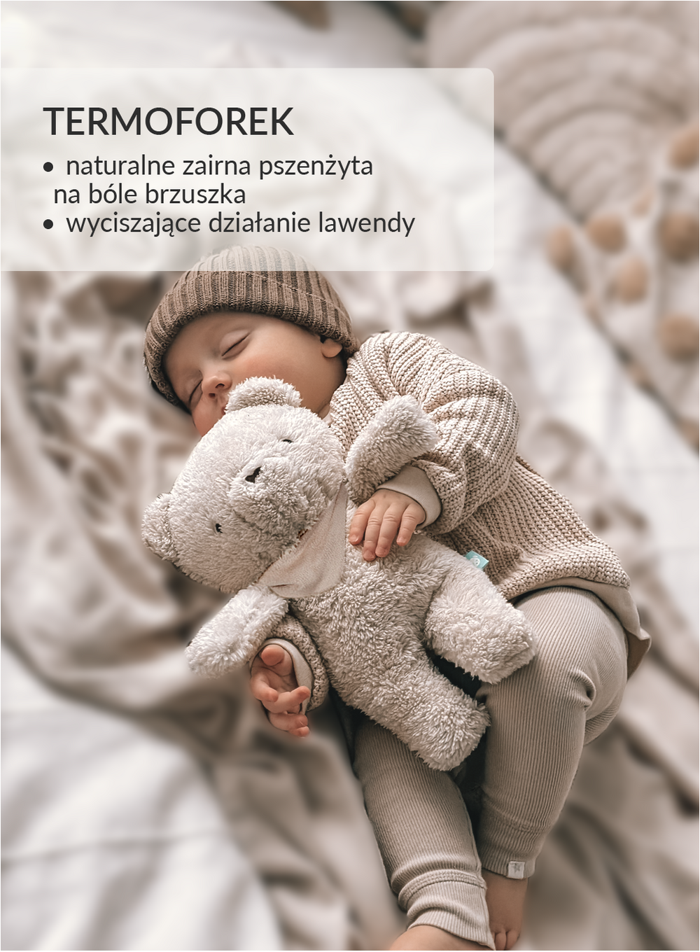 Szumisie®7w1 app z termoforkiem - MIŚ BEŻ Szumisie®7w1 app z termoforkiem - MIŚ BEŻ