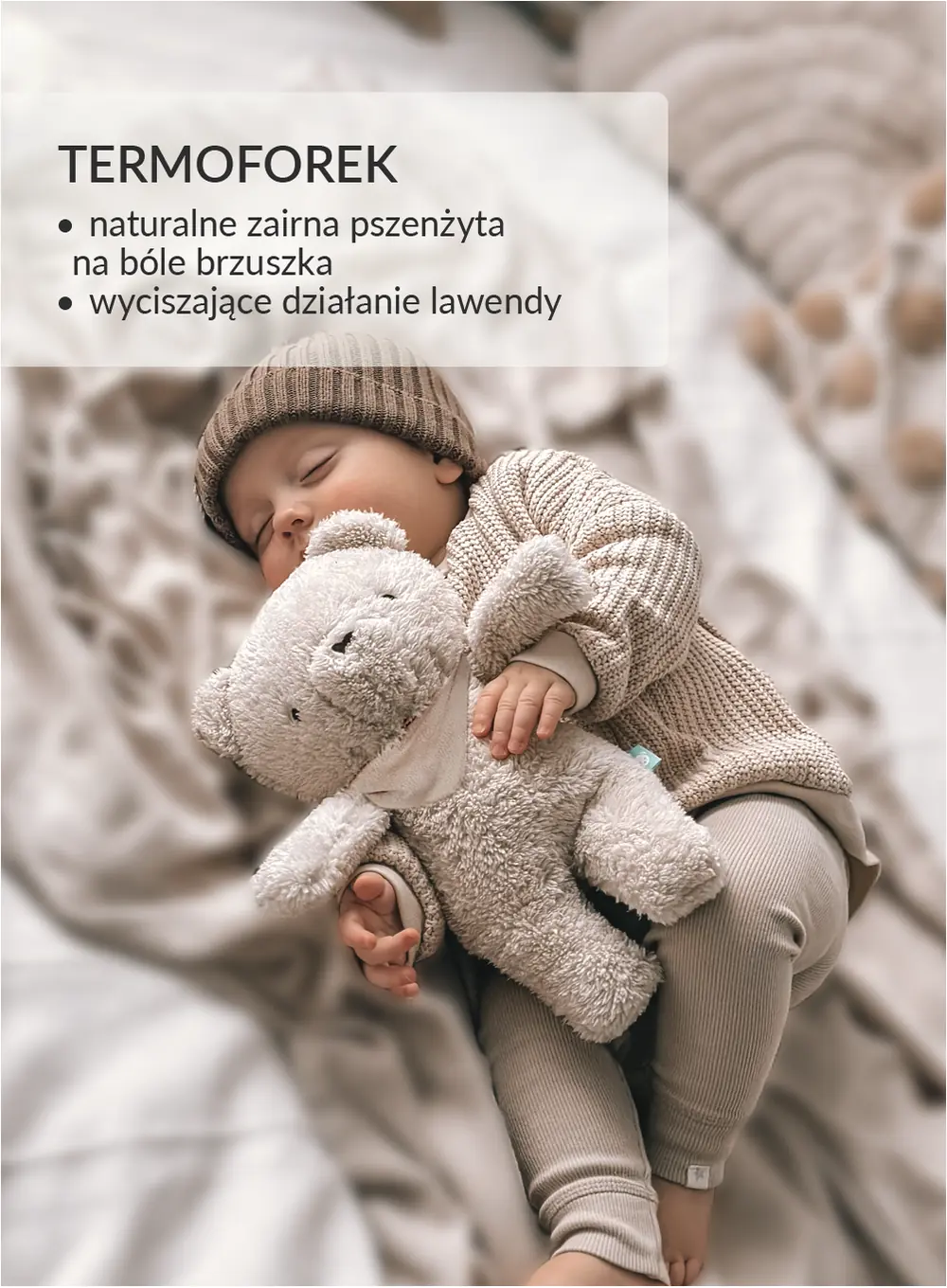 Szumisie®7w1 app z termoforkiem - MIŚ BEŻ