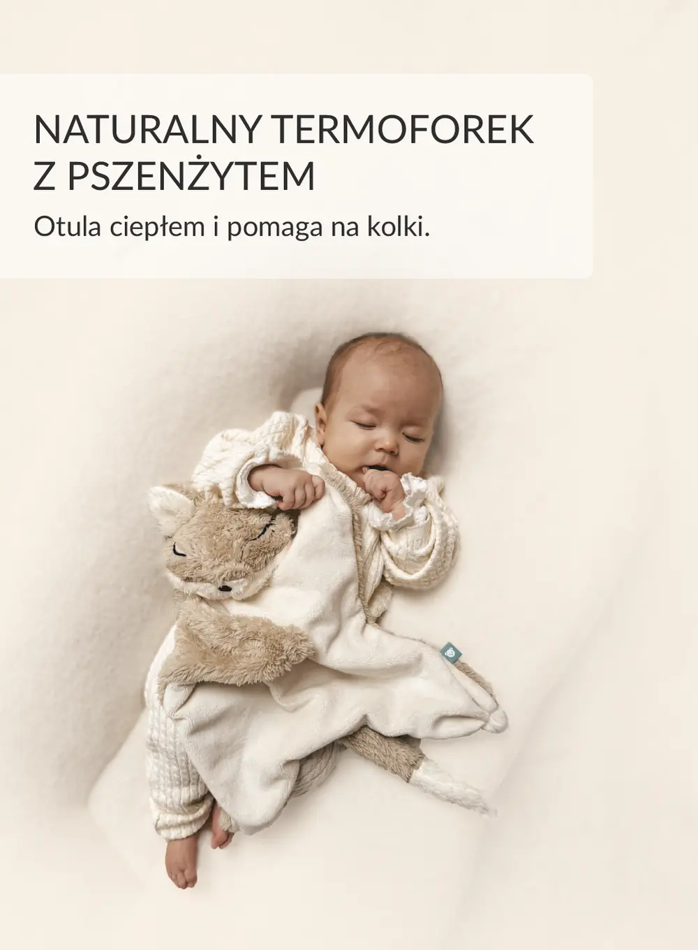 Ciepluś® Lisek – Termofor Obciążeniowy z Naturalnym Ziarnem