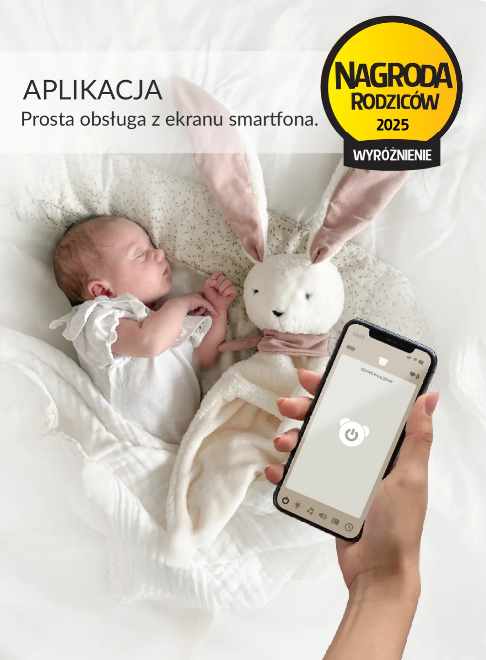 Szumisie Dou dou królik ecru-róż mechanizm APP
