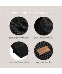 Szumisie® Torba dla mamy - Czarny