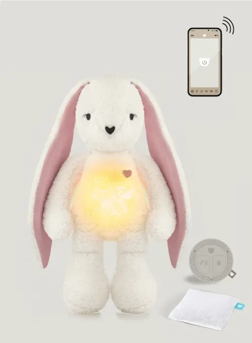 Szumisie Królik ecru-róż DUO APP